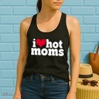 I Heart Hot Moms Funny Meme Women's Tank Top thumb 2