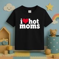 I Heart Hot Moms Funny Meme Toddler T-Shirt thumb 3