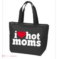 I Heart Hot Moms Funny Meme Tote Bag thumb 3