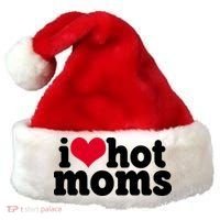 I Heart Hot Moms Funny Meme Santa Hat thumb 0