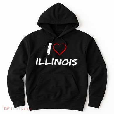 I Heart Illinois  Hoodie
