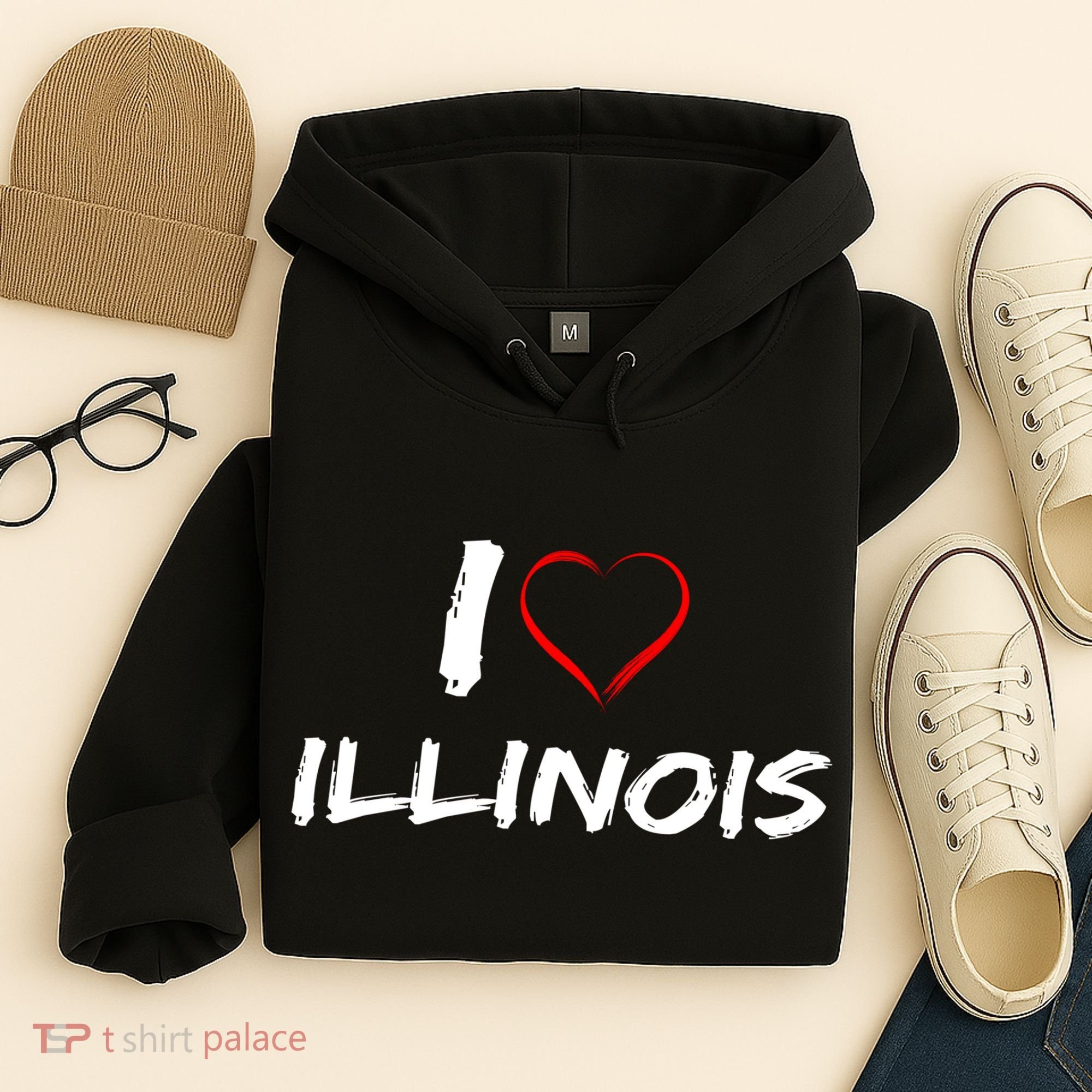 I Heart Illinois  Hoodie