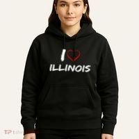 I Heart Illinois  Hoodie thumb 5