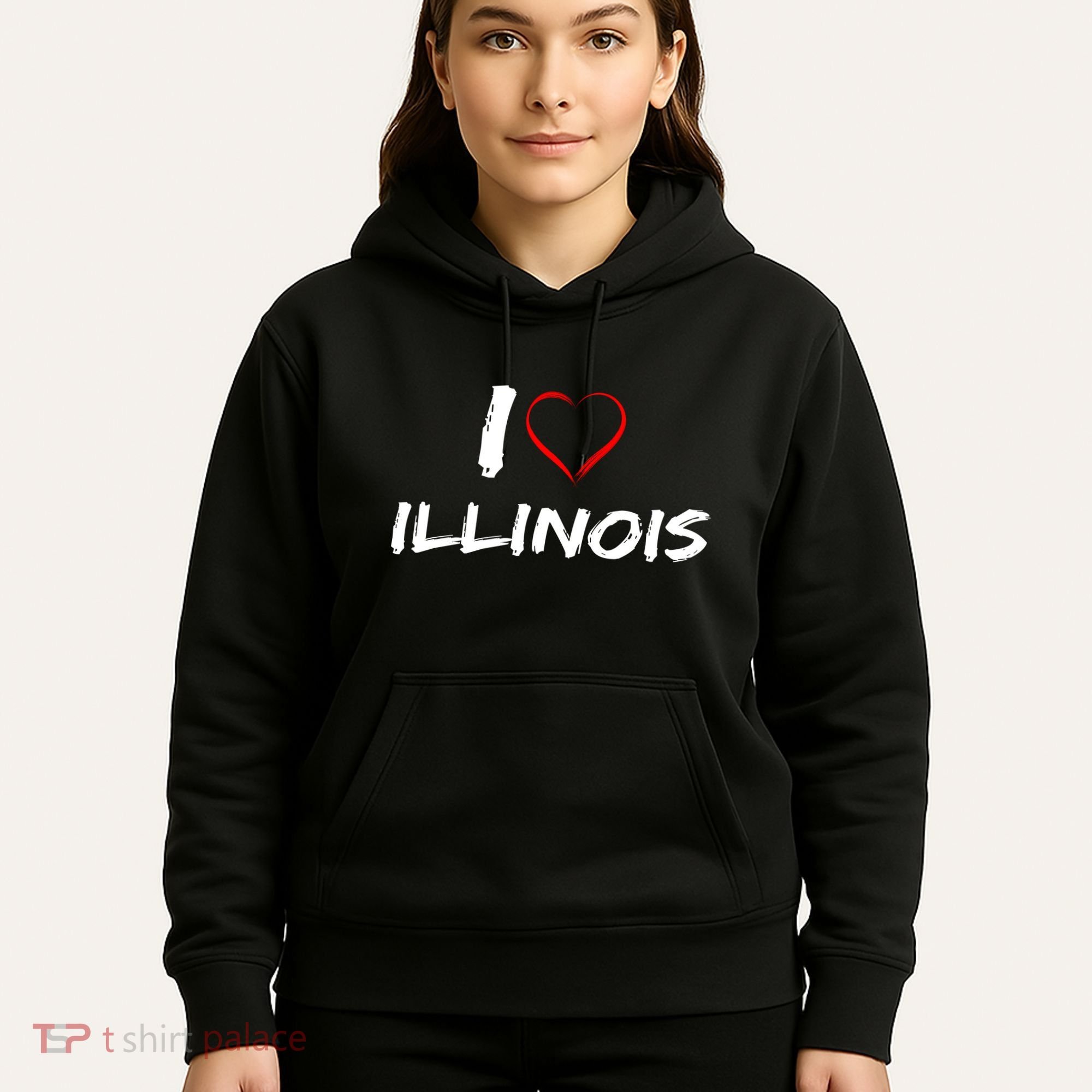 I Heart Illinois  Hoodie