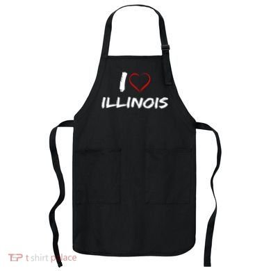 I Heart Illinois  Apron