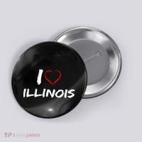 I Heart Illinois  Button thumb 0