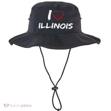 I Heart Illinois  Bucket Hat