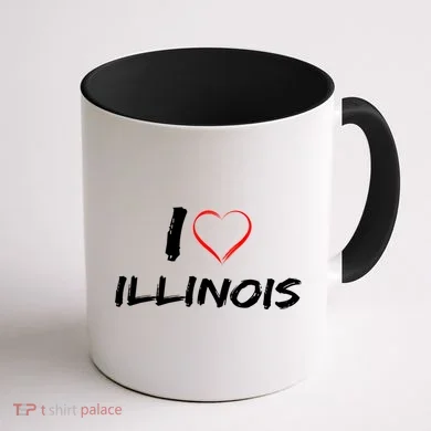 I Heart Illinois Coffee Mug back