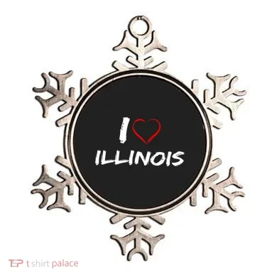I Heart Illinois  Ornament