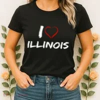 I Heart Illinois  Women's T-Shirt thumb 2