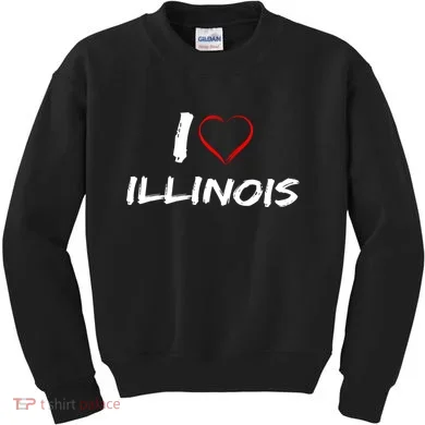 I Heart Illinois  Kids Sweatshirt