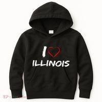 I Heart Illinois  Kids Hoodie thumb 0