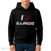 I Heart Illinois  Kids Hoodie thumb 4