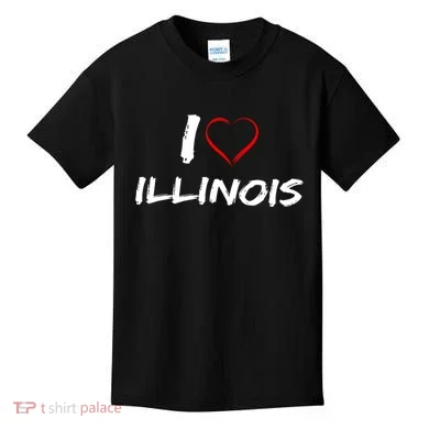 I Heart Illinois Kids T-Shirt