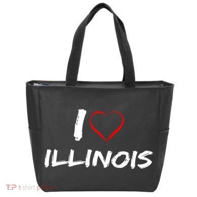 I Heart Illinois  Tote Bag
