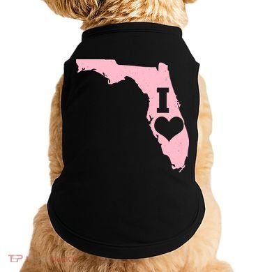 I Heart Love Florida State Doggie Tank