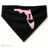 I Heart Love Florida State USA-Made Doggie Bandana thumb 0