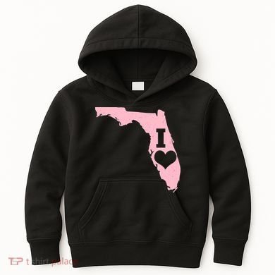 I Heart Love Florida State Kids Hoodie
