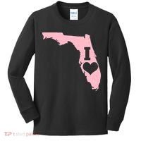 I Heart Love Florida State Kids Long Sleeve Shirt thumb 0