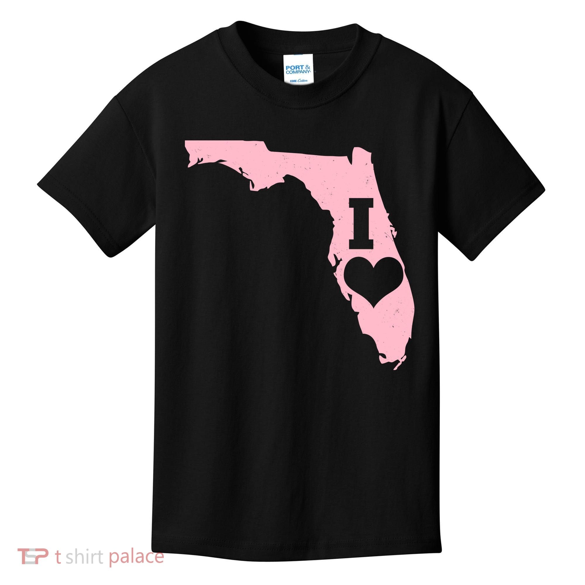 I Heart Love Florida State Kids T-Shirt