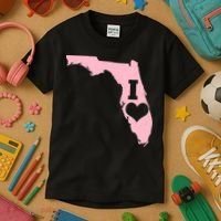 I Heart Love Florida State Kids T-Shirt thumb 3