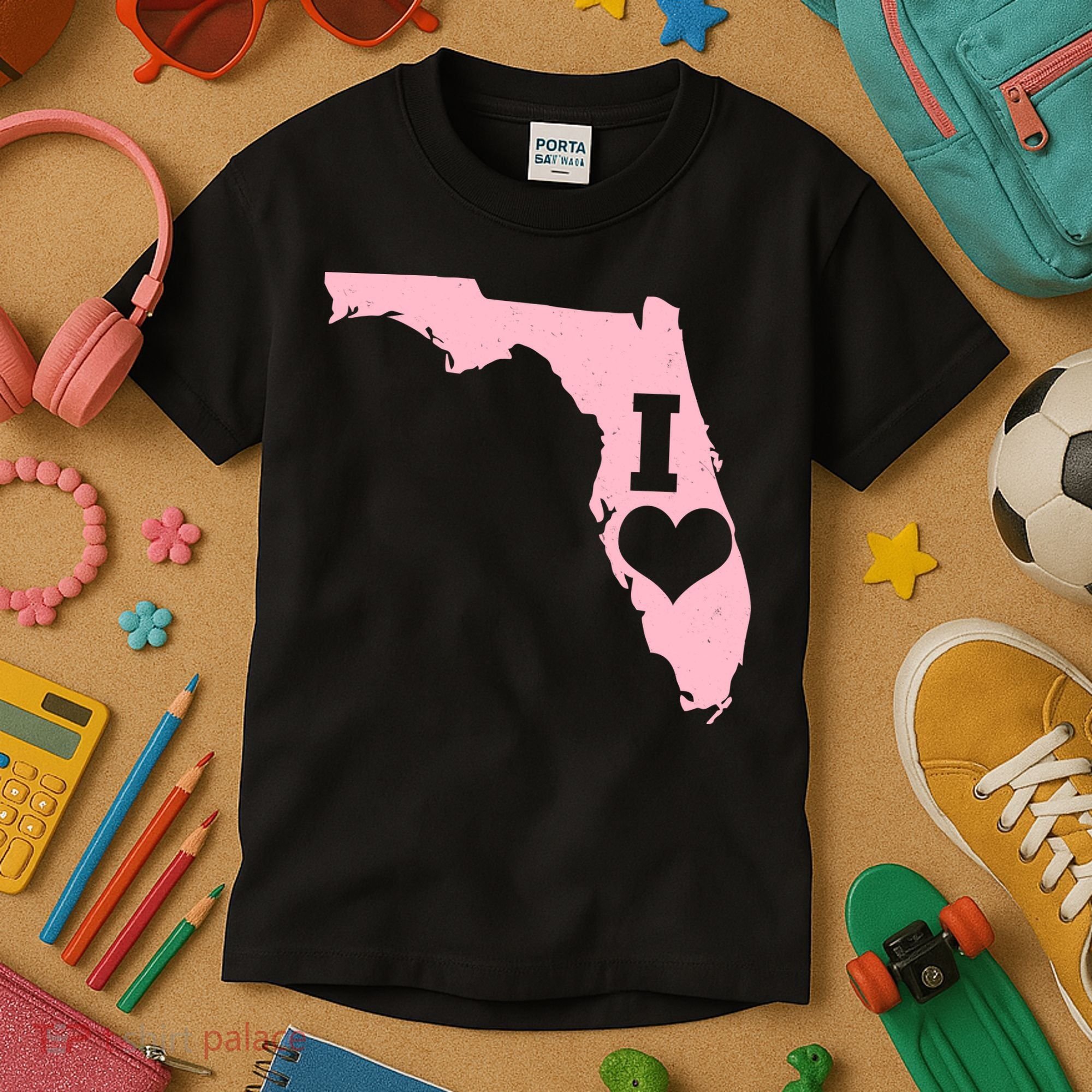 I Heart Love Florida State Kids T-Shirt