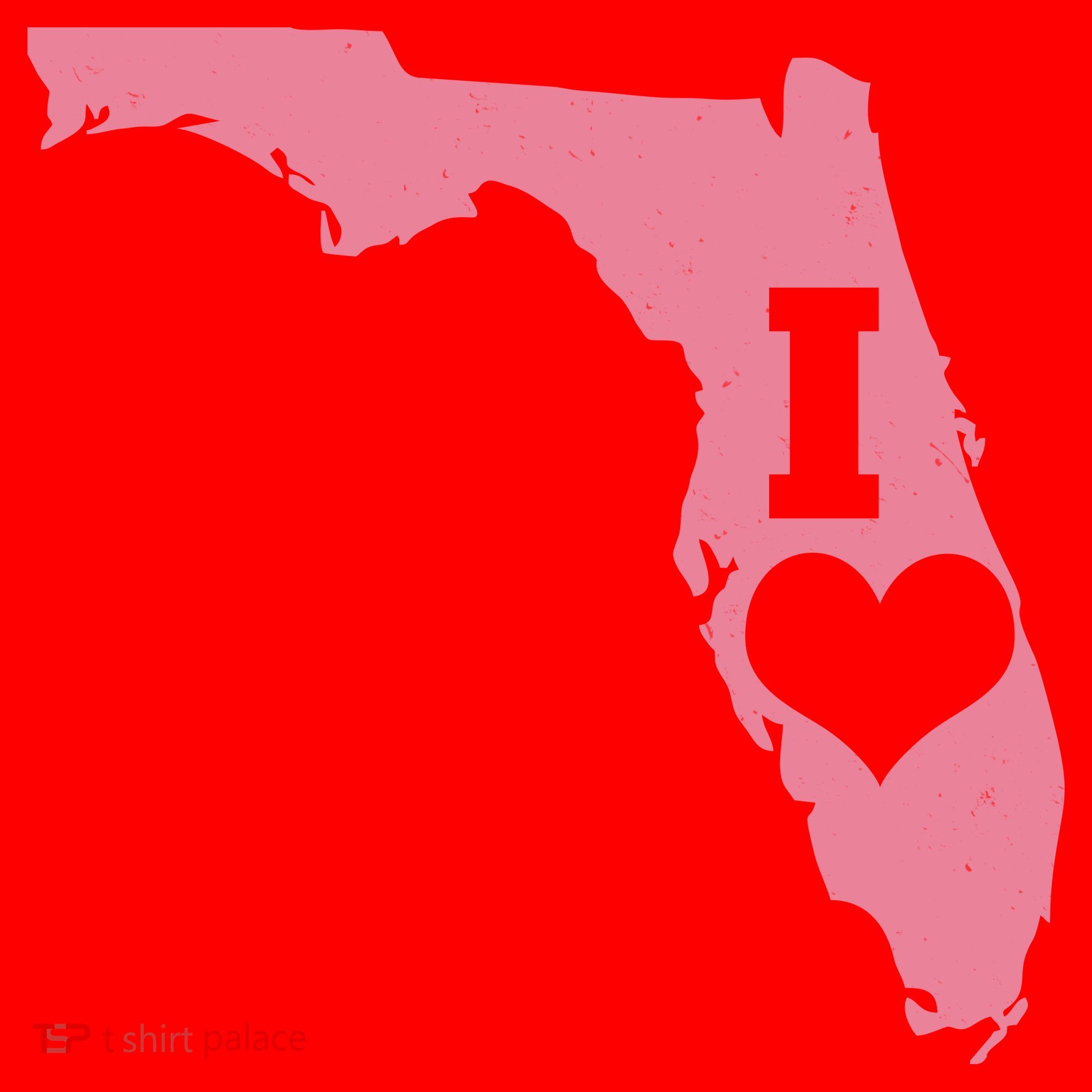 I Heart Love Florida State Santa Hat