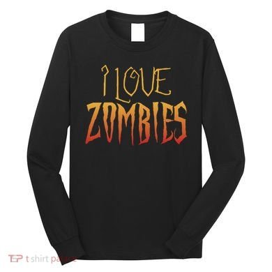 I Heart love Zombies Long Sleeve Shirt