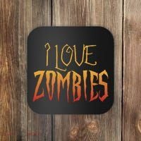 I Heart love Zombies Coaster thumb 0