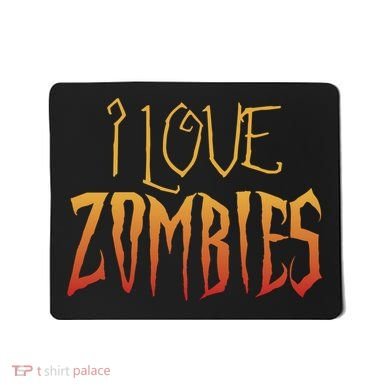 I Heart love Zombies Mousepad