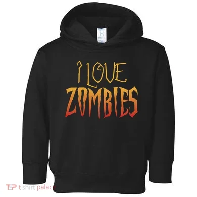 I Heart love Zombies Toddler Hoodie
