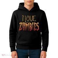 I Heart love Zombies Kids Hoodie thumb 4