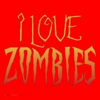 I Heart love Zombies Santa Hat thumb 1