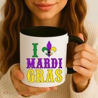I Heart Mardi Gras Coffee Mug thumb 3