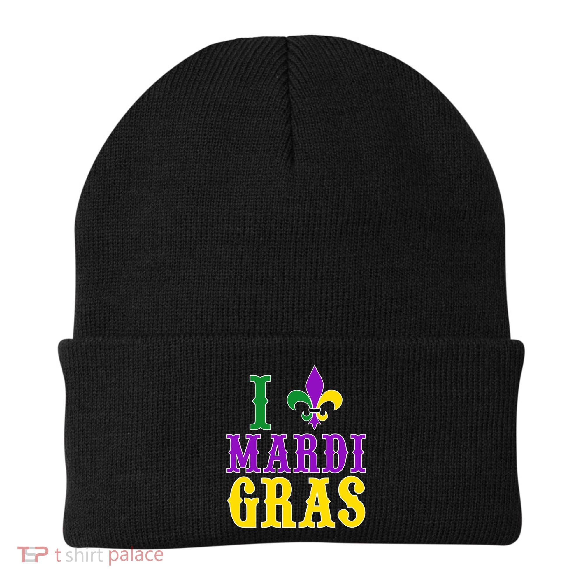 I Heart Mardi Gras Beanie