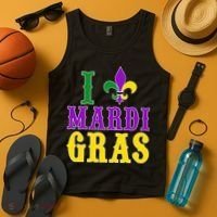I Heart Mardi Gras Tank Top thumb 4