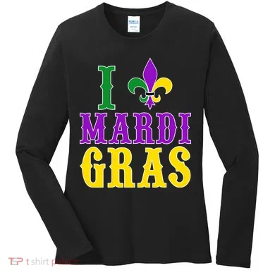 I Heart Mardi Gras Women's Long Sleeve Shirt