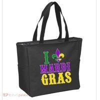 I Heart Mardi Gras Tote Bag thumb 2