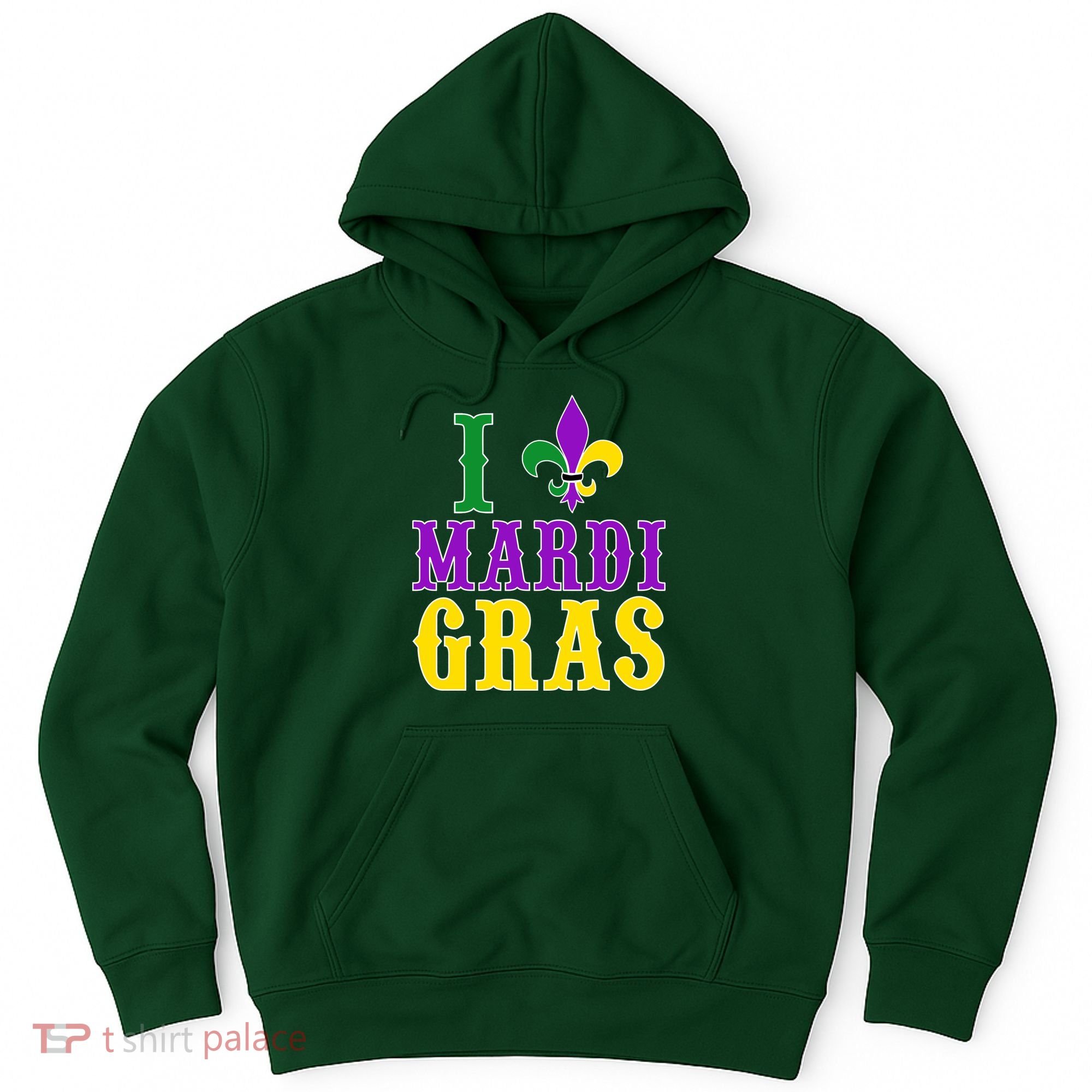 I Heart Mardi Gras Hoodie