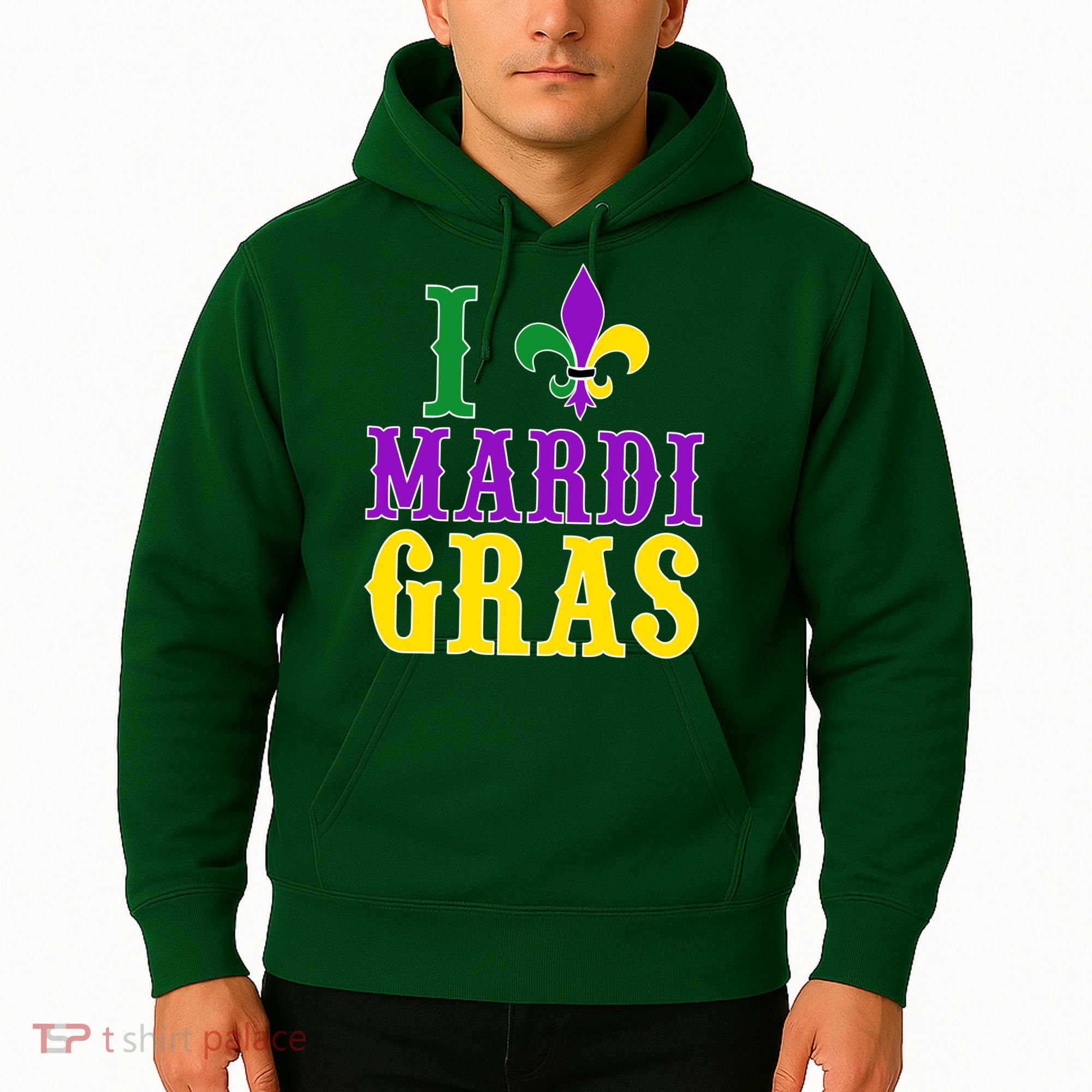 I Heart Mardi Gras Hoodie