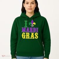 I Heart Mardi Gras Hoodie thumb 5