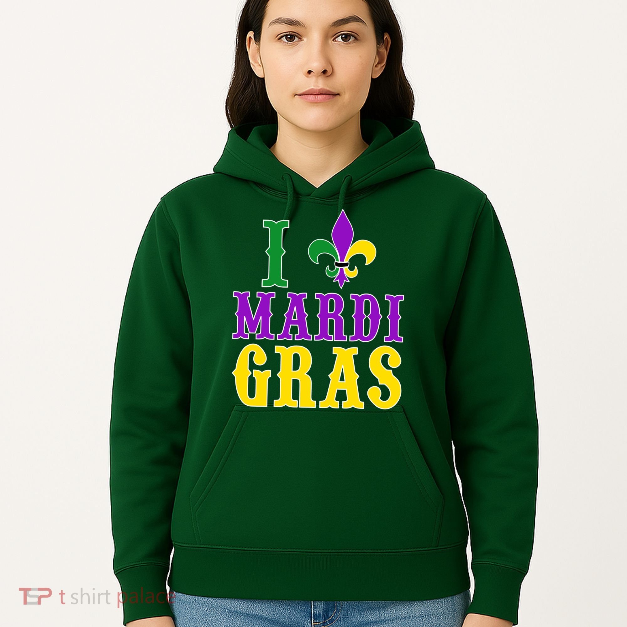I Heart Mardi Gras Hoodie