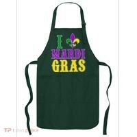I Heart Mardi Gras Apron thumb 0