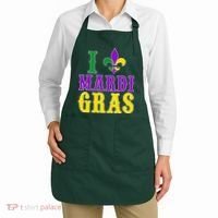 I Heart Mardi Gras Apron thumb 2