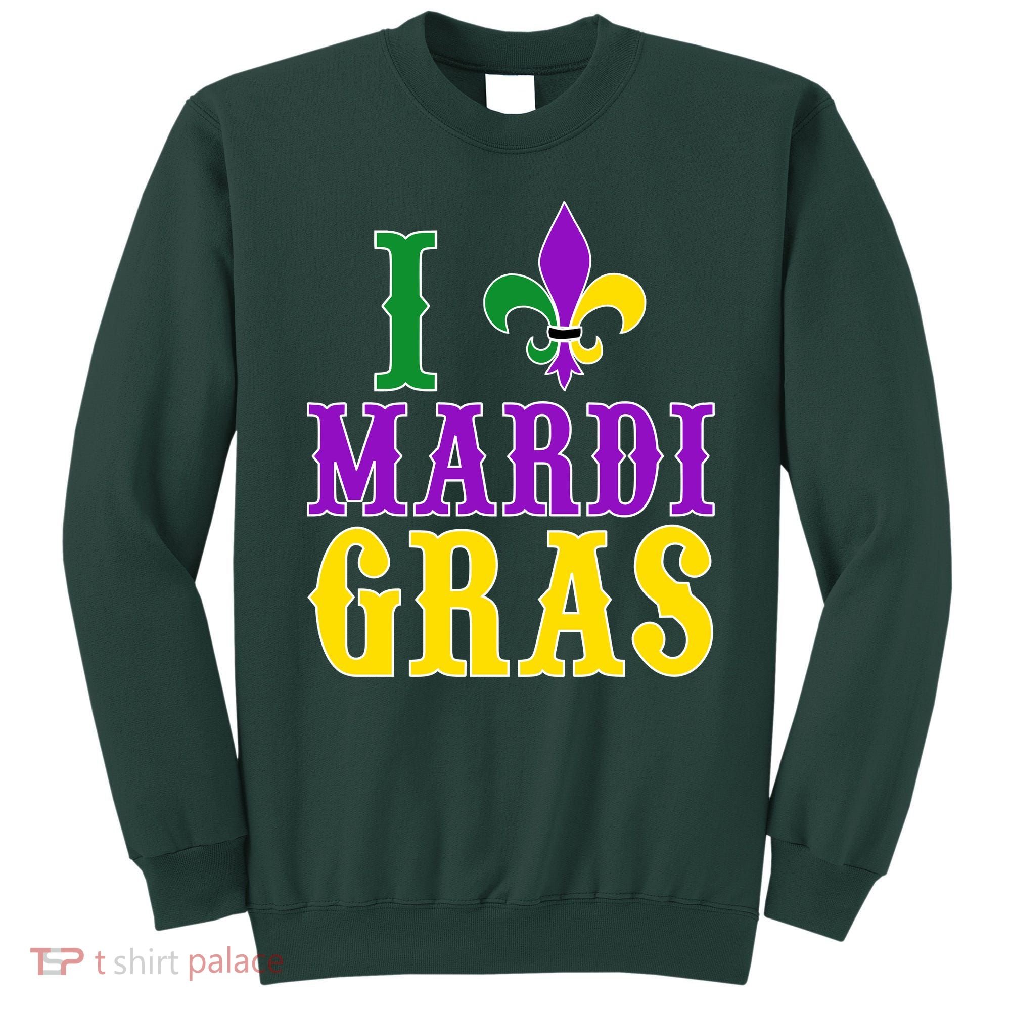 I Heart Mardi Gras Sweatshirt