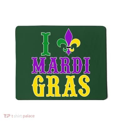 I Heart Mardi Gras Mousepad