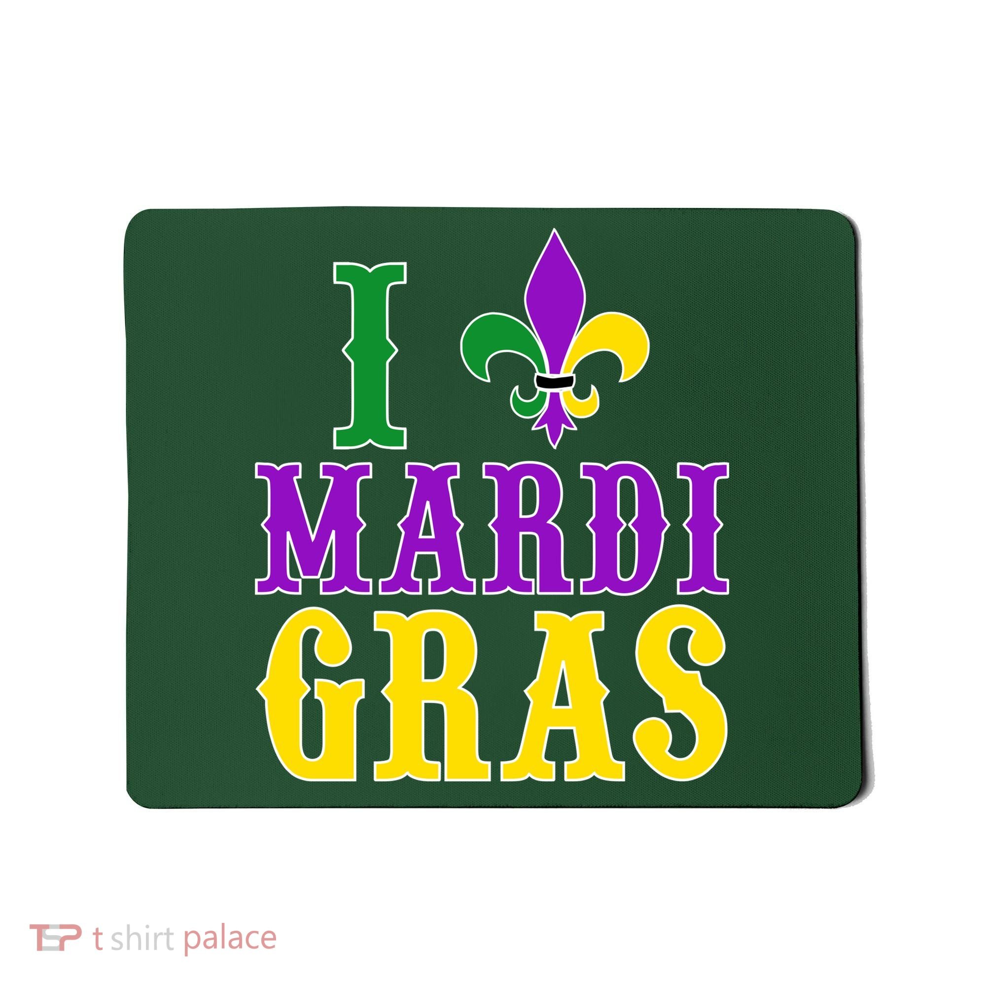 I Heart Mardi Gras Mousepad