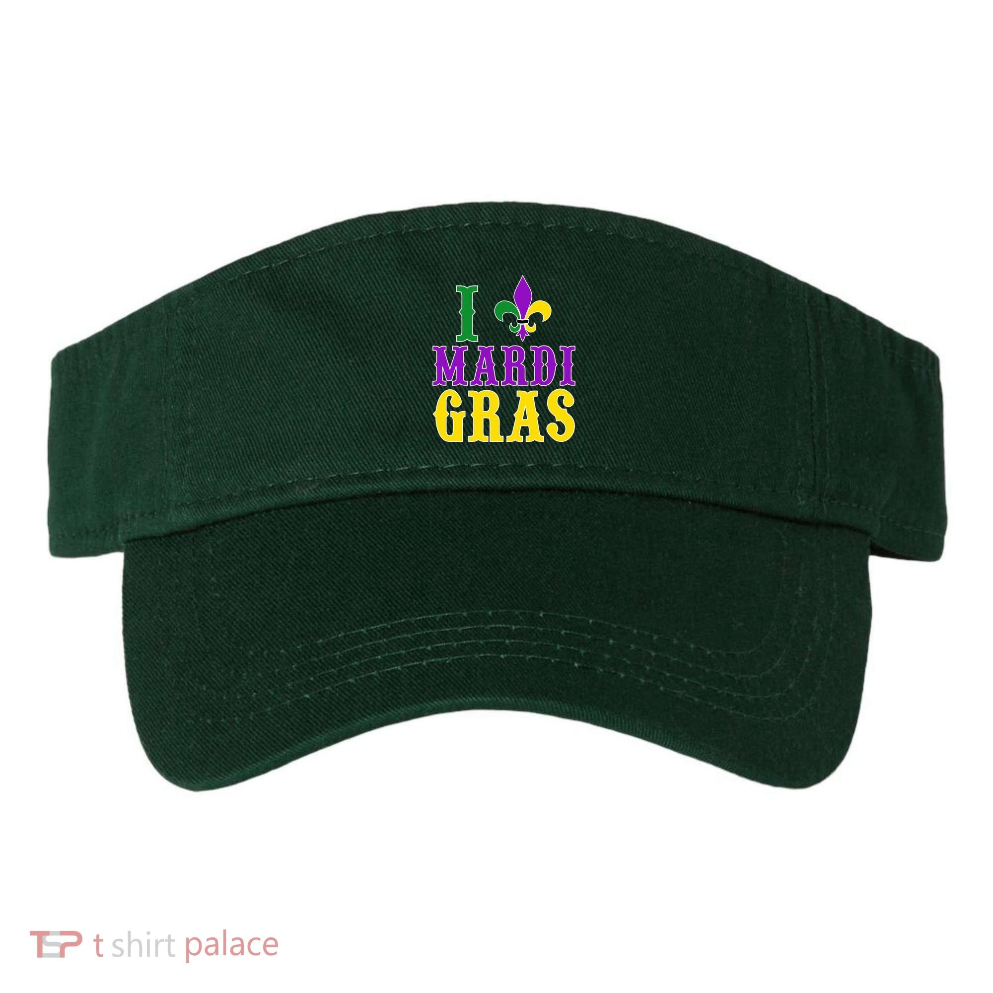 I Heart Mardi Gras Visor