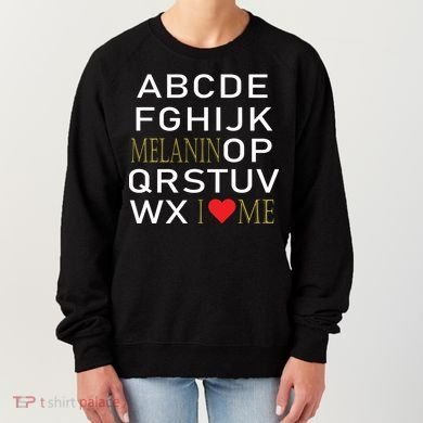 I Heart Melanin Alphabet  Women's Sweatshirt