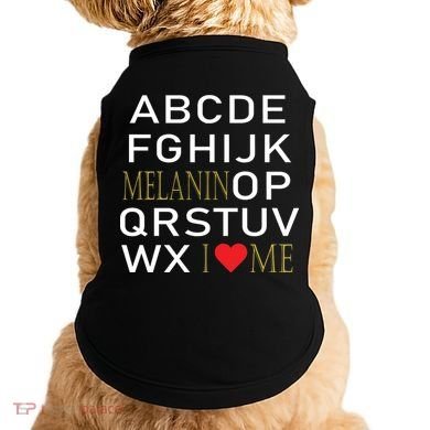 I Heart Melanin Alphabet  Doggie Tank